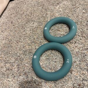 GAIAM Teal Weighted Rings